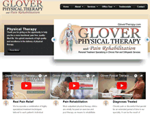 Tablet Screenshot of glovertherapy.com